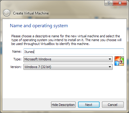 Virtualbox Windows 7 32 Bit Install